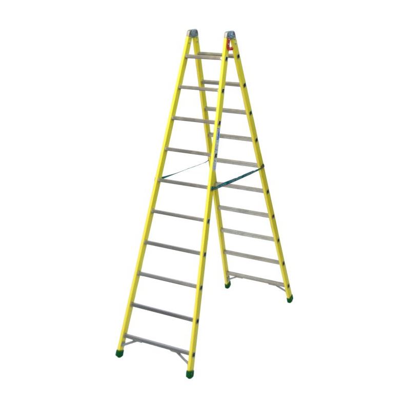 FIBERGLASS DOUBLE-SIDED RUNG STEPLADDER VETROPROF 1 - 2,651 m