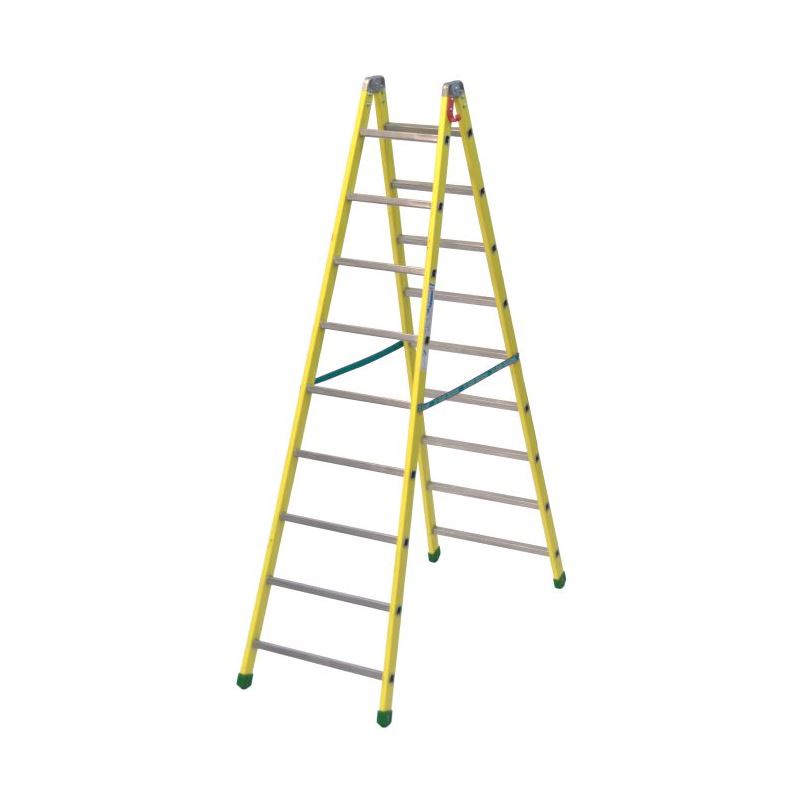 FIBERGLASS DOUBLE-SIDED RUNG STEPLADDER VETROPROF 1 - 2,401 m